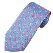Whales Silk Men's Tie