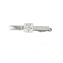 White Rose of York Yorkshire Rose Tie Clip