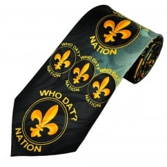 Who Dat? Nation New Orleans Saints Football Men's Novelty Tie