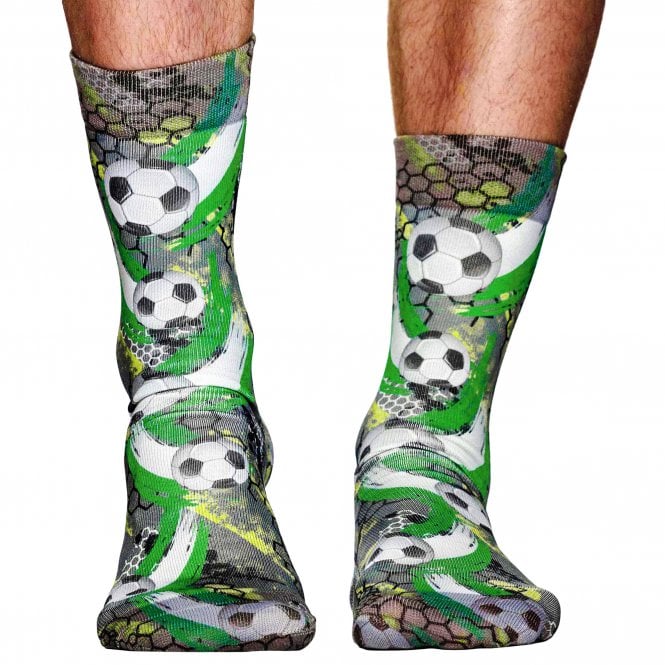 Wigglesteps Football Soccer Balls Organic Cotton Blend Socks
