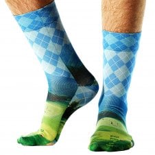 Wigglesteps Golf Course & Mountains Organic Cotton Blend Socks