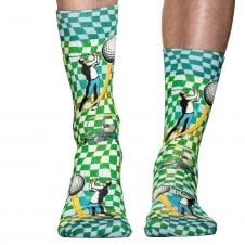 Wigglesteps Golf Swing, Balls & Buggy Organic Cotton Blend Socks