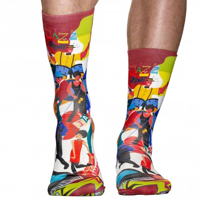 Wigglesteps "Jazz Night" Organic Cotton Blend Socks