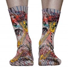 Wigglesteps Saxophone & Music Notes Organic Cotton Blend Socks