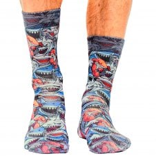 Wigglesteps Shark Themed Organic Cotton Blend Socks