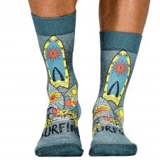 Wigglesteps Surfing Themed Organic Cotton Blend Socks