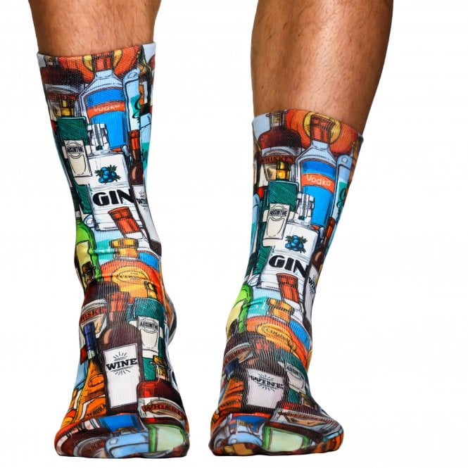 Wigglesteps Wines & Spirits Organic Cotton Blend Socks