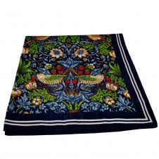 William Morris Strawberry Thief Navy Blue Bandana Neckerchief