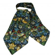 William Morris "Strawberry Thief" Navy Blue Cotton Day Cravat
