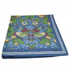William Morris Strawberry Thief Slate Blue Bandana Neckerchief