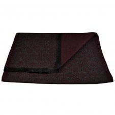 Wine Red & Grey Patterned Autumn Winter Luxury Soft Feel Scarf