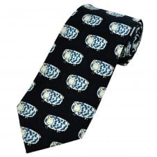 Woolly Sheep Navy Blue Men's Novelty Tie