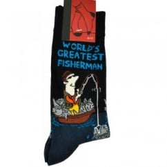 World's Greatest Fisherman Men's Novelty Socks