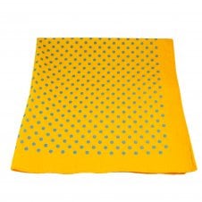 Yellow & Blue Polka Dot Bandana Neckerchief