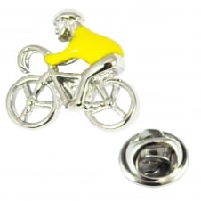 Yellow Jersey Cycling Lapel Pin Badge