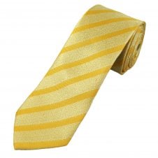 Yellow & Lemon Striped Men's Tie