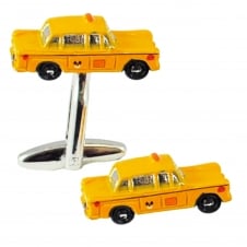 Yellow Taxi Cab Cufflinks